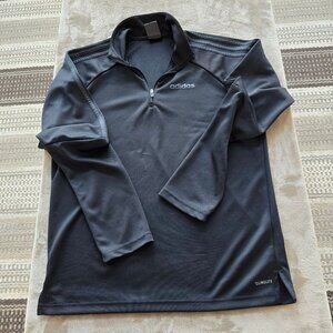 adidas climalite black 1/4 zip performance pullover
